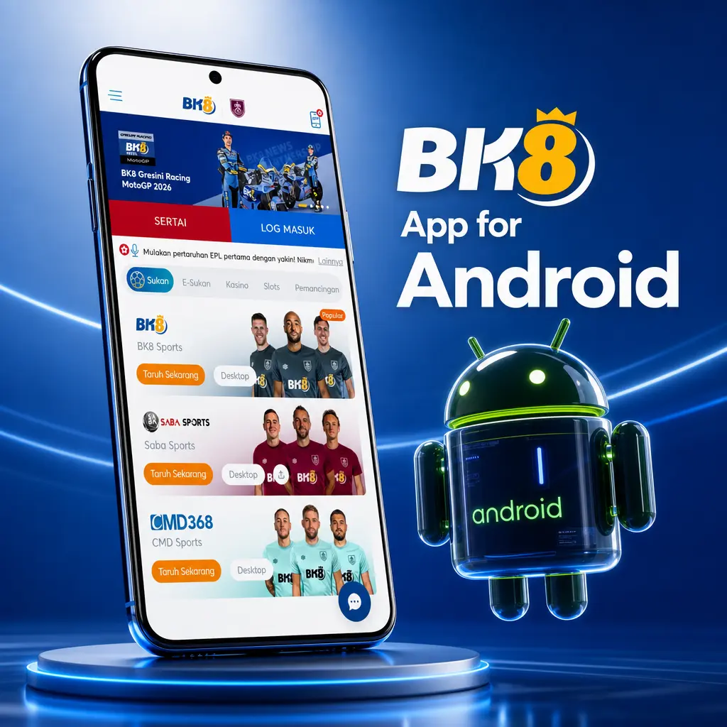 BK8 Android app APK download for Malaysia players, offering sportsbook betting and casino games without browser restrictions.