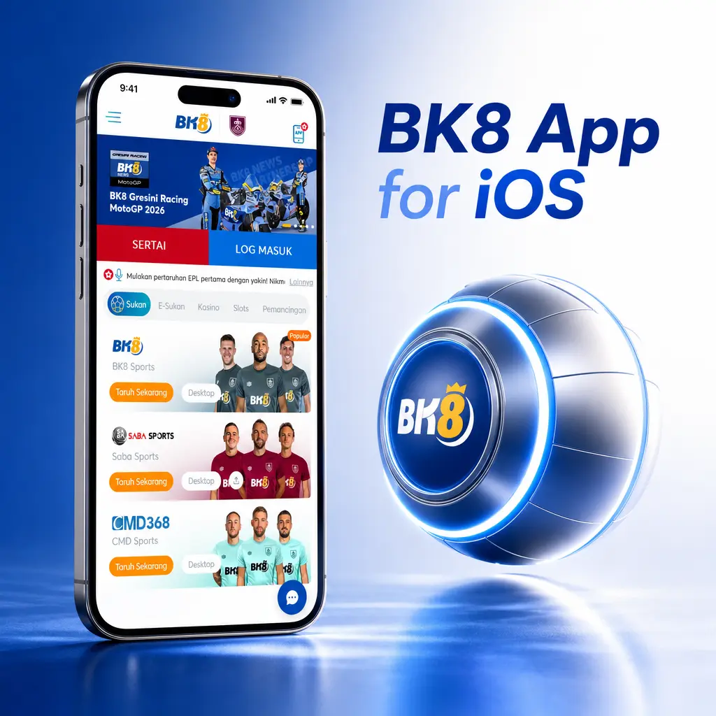 Free BK8 iOS app for iPhone and iPad—access sportsbook markets and casino games, matching the Android version's features.