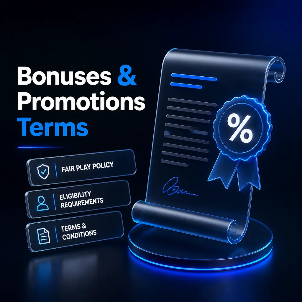 BK8 bonuses and promotions terms outlining wagering requirements, minimum deposit, KYC verification, and fair play rules.