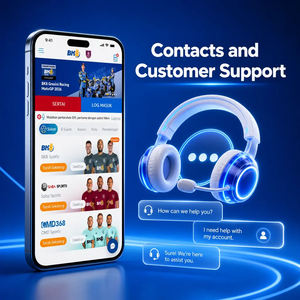 BK8 customer support channels for Malaysia players: Live Chat, WhatsApp, Telegram, and Email contact options