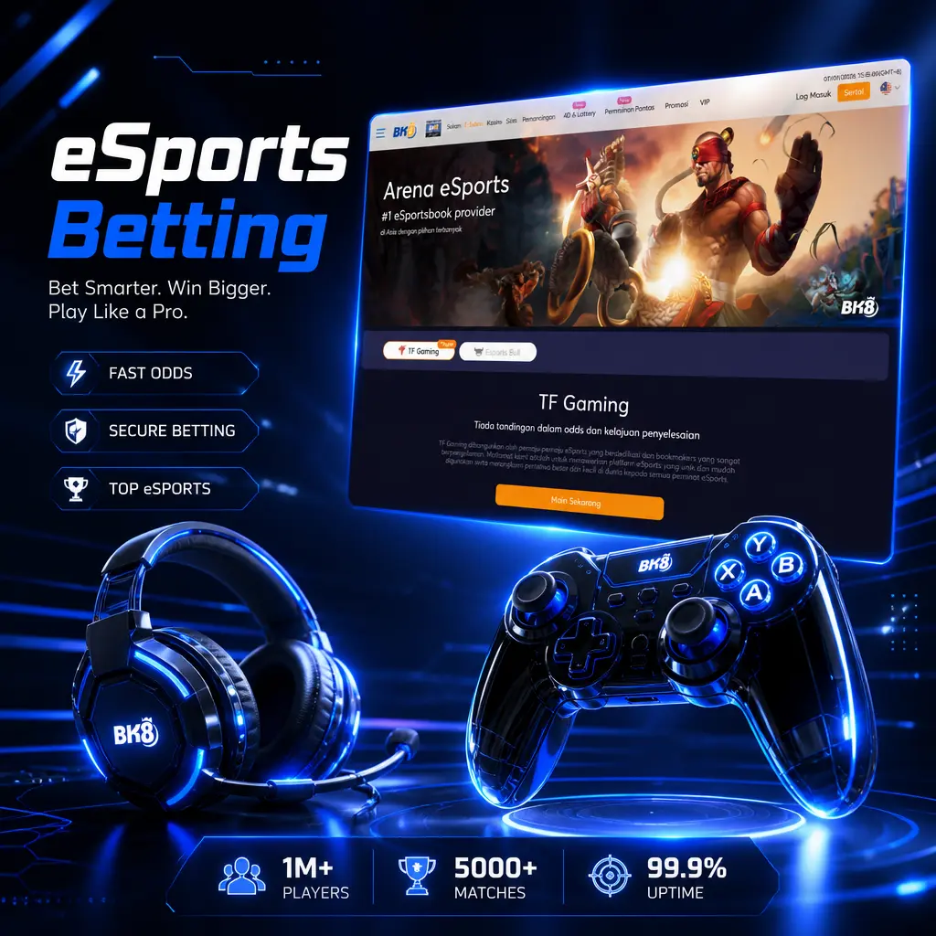 BK8 esports betting markets for Mobile Legends, Dota 2, LoL, CS2, Valorant and PUBG Mobile in Malaysia
