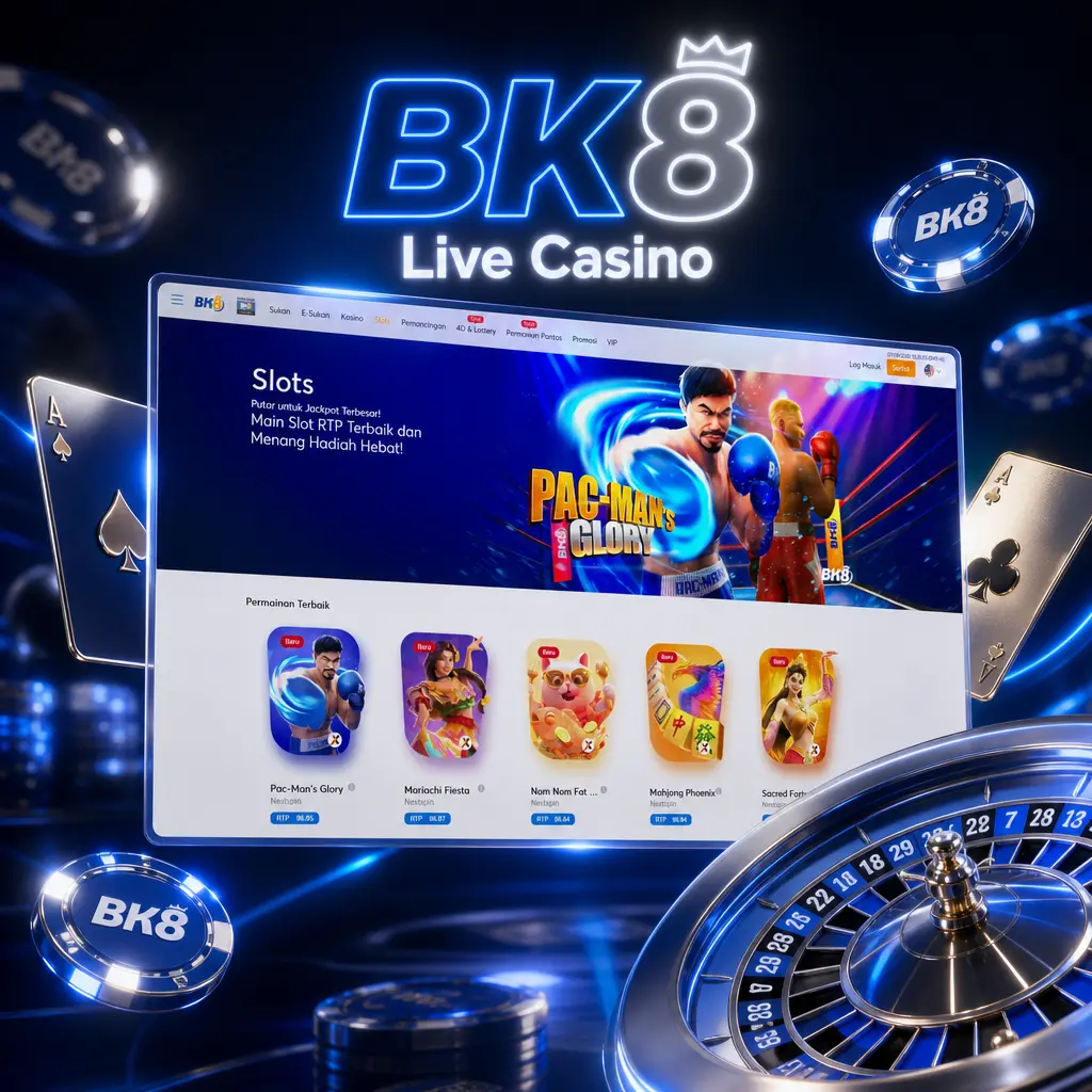 BK8 live casino HD stream showing a real dealer for baccarat, roulette, blackjack, sic bo, and dragon tiger games.