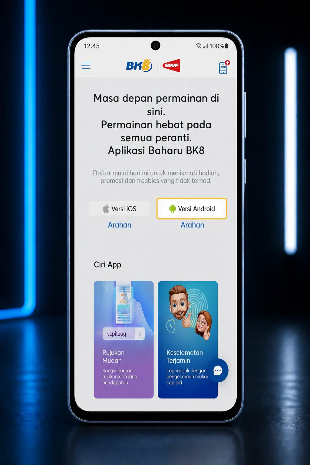 Step-by-step guide showing how to download and install the BK8 APK app on an Android smartphone
