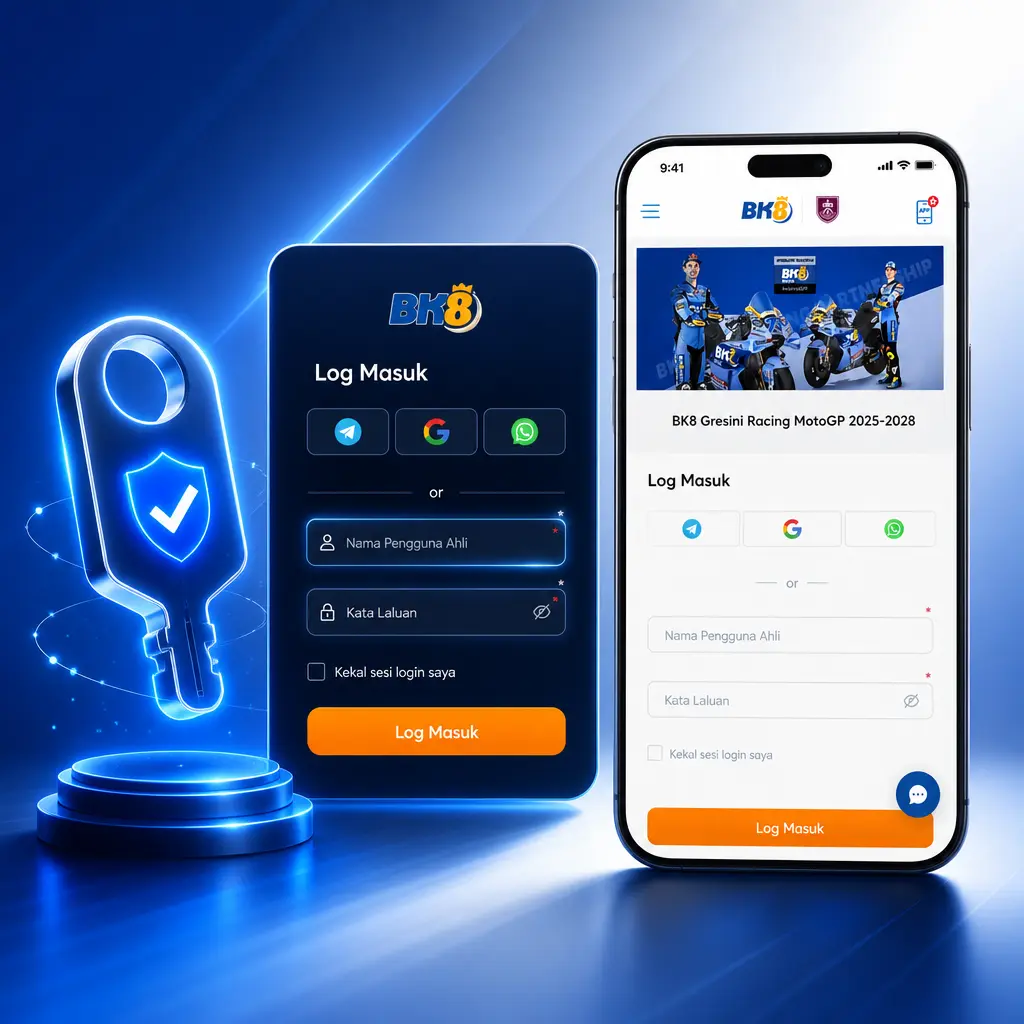 Step-by-step guide showing how to log in to your BK8 Malaysia account and access your dashboard