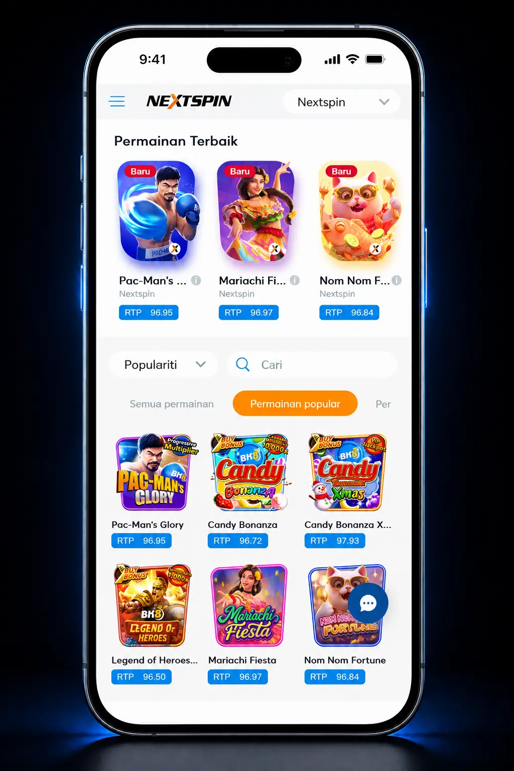 Step-by-step guide showing how to log in, select, and play slot games on BK8 mobile app.