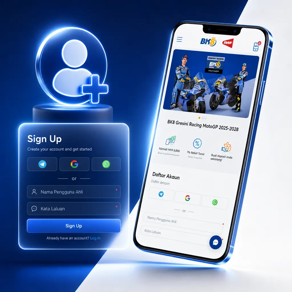 Step-by-step guide to registering at BK8 Malaysia, from opening the sign up form to claiming the welcome bonus.